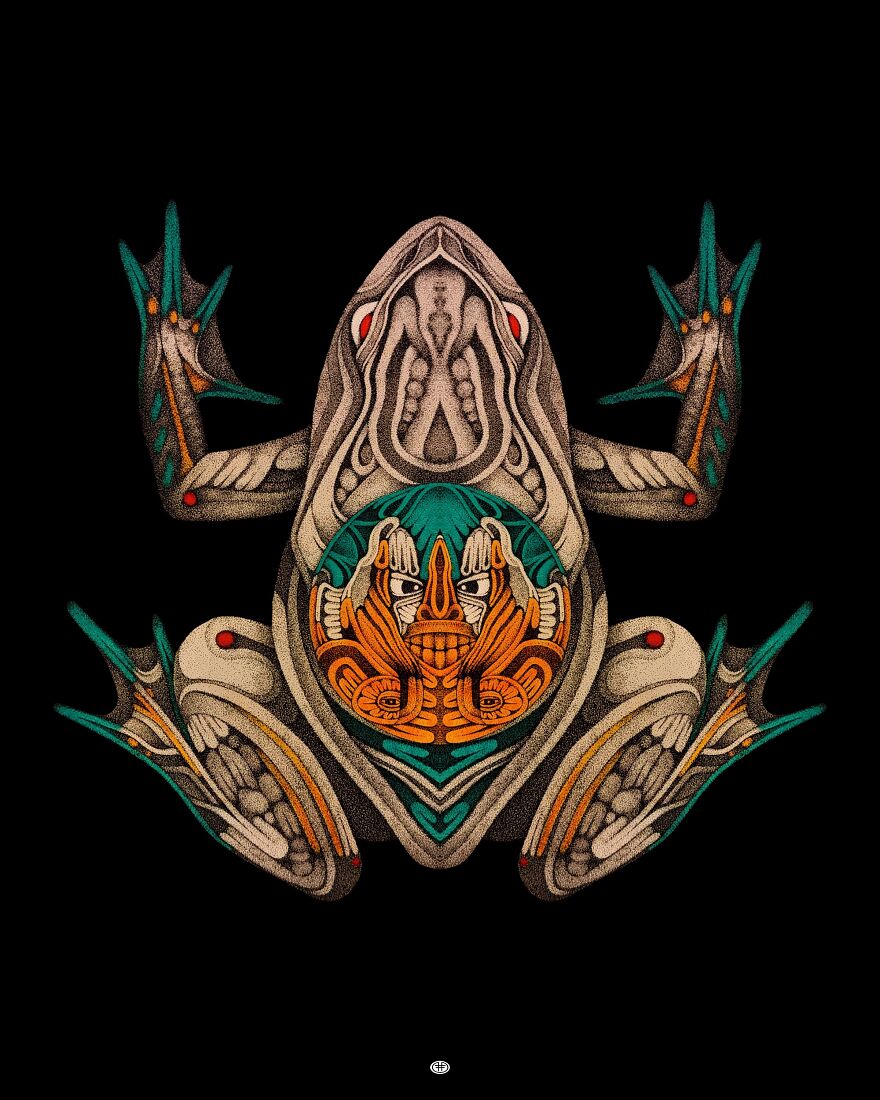 My 6 Drawings Of Mandala Frogs