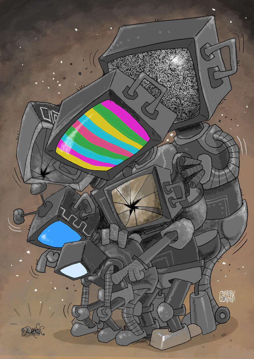 My Robot Illustration Series (10 Pics)