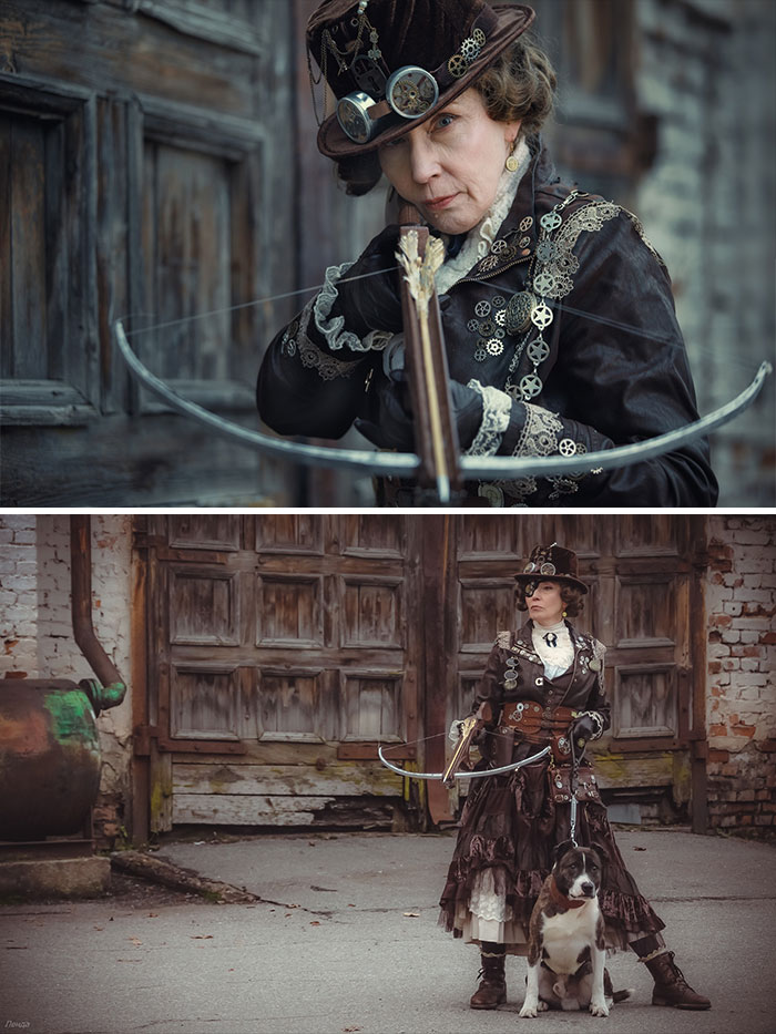 Russian Grandma Makes Amazing Cosplays With Materials Found In Flea Markets And Second Hand Stores