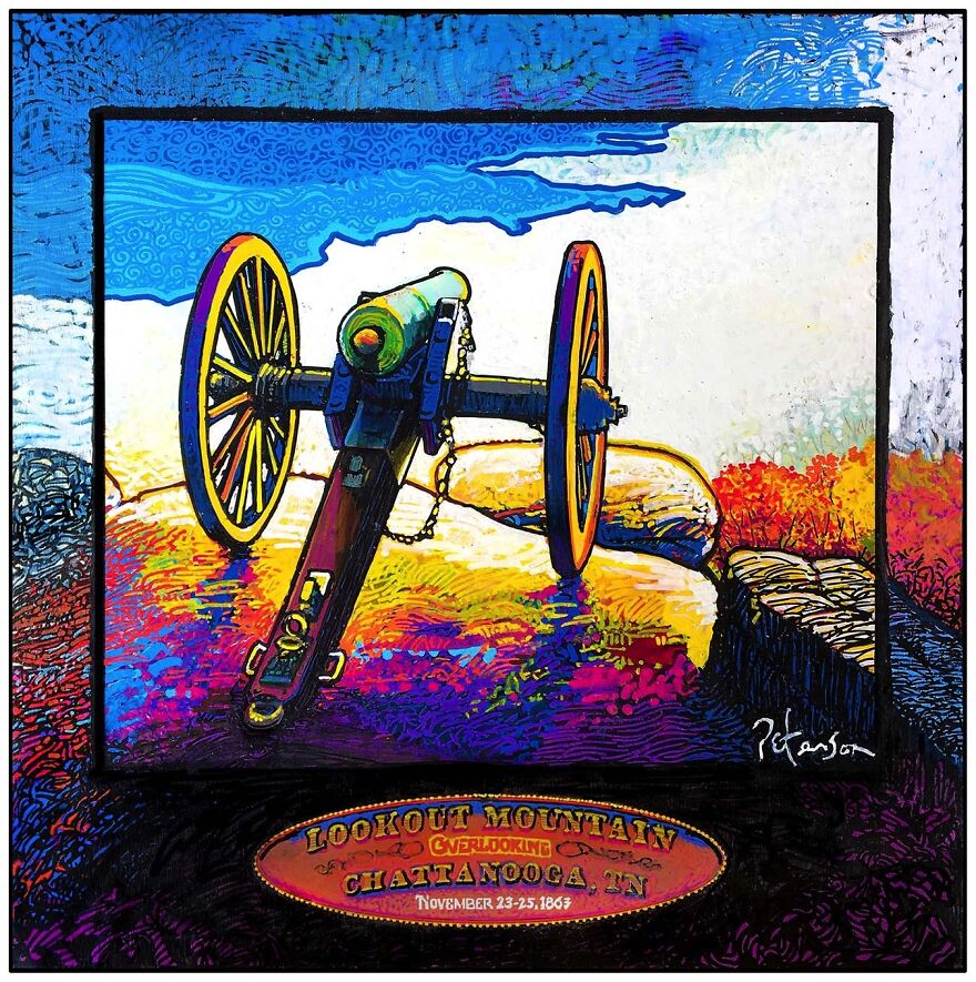 Atop Lookout Mountain, Over Looking Chattanooga, Tn. November 23-25, 1863