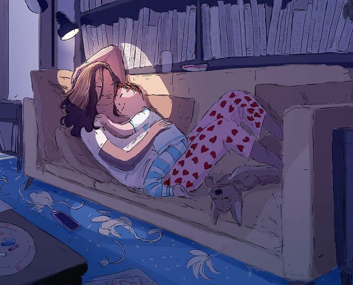 Artist Makes Adorable Illustrations That Capture The Tenderness Of Living With Those Who Do You Good (New Pics)