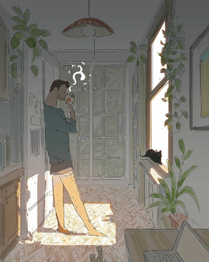 Artist Makes Adorable Illustrations That Capture The Tenderness Of Living With Those Who Do You Good (New Pics)
