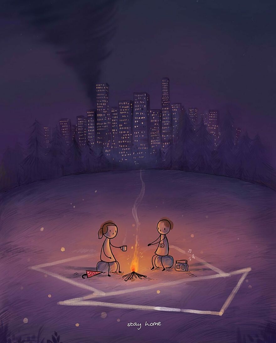 Indian Artist Make Beautiful Surreal Illustrations About Love And Life