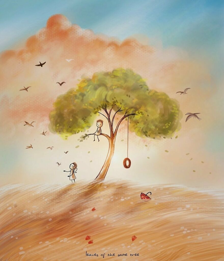 Indian Artist Make Beautiful Surreal Illustrations About Love And Life