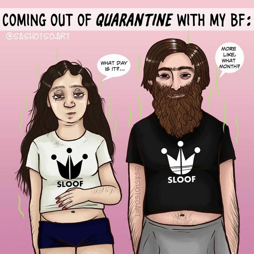 Funny-Comics-Everyday-Life-Relationships-Girl-Problems-Sasha-Tsoysashotso-Art