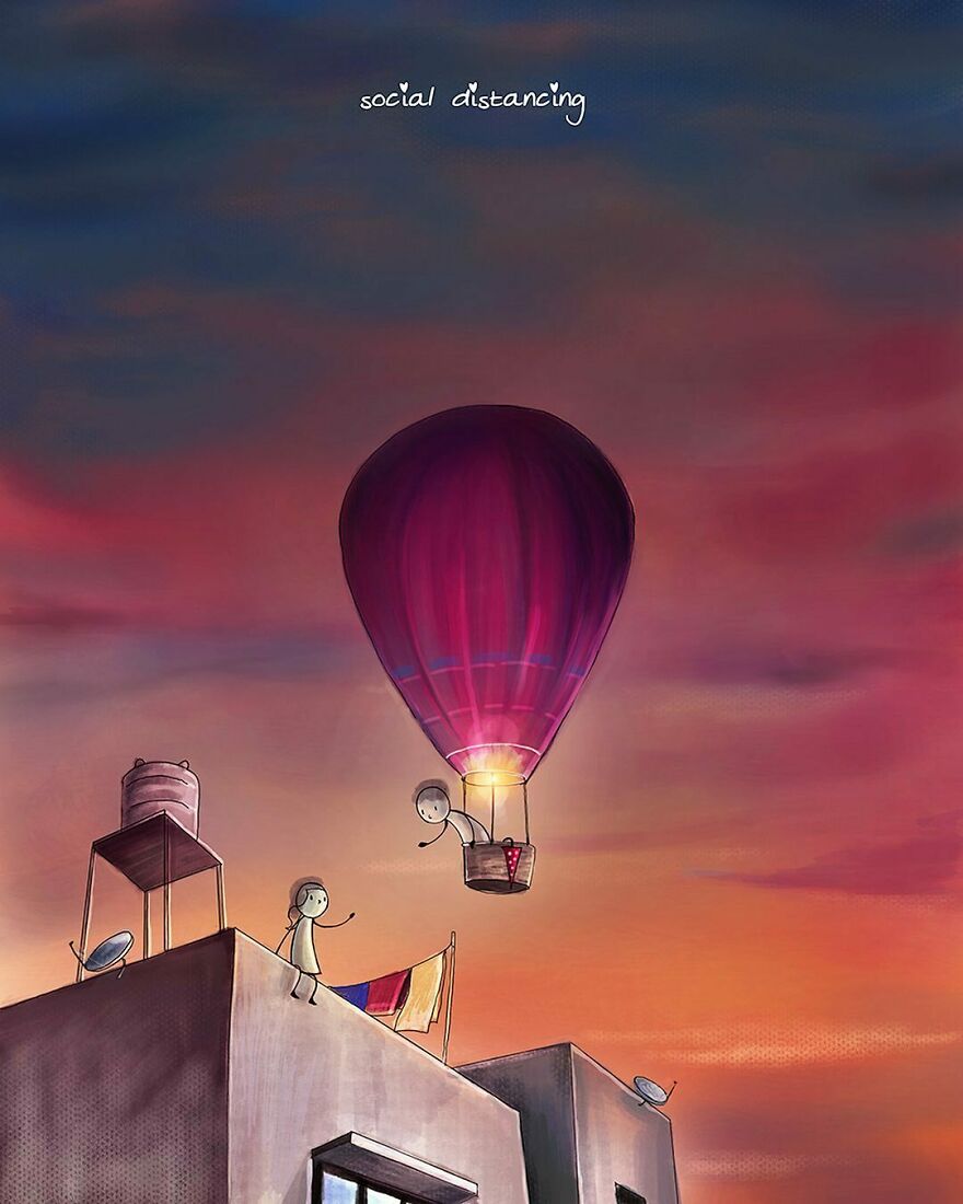 Indian Artist Make Beautiful Surreal Illustrations About Love And Life