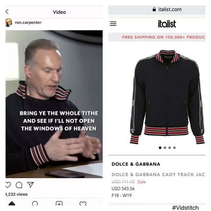 Sad. Dolce & Gabbana Jacket, $543