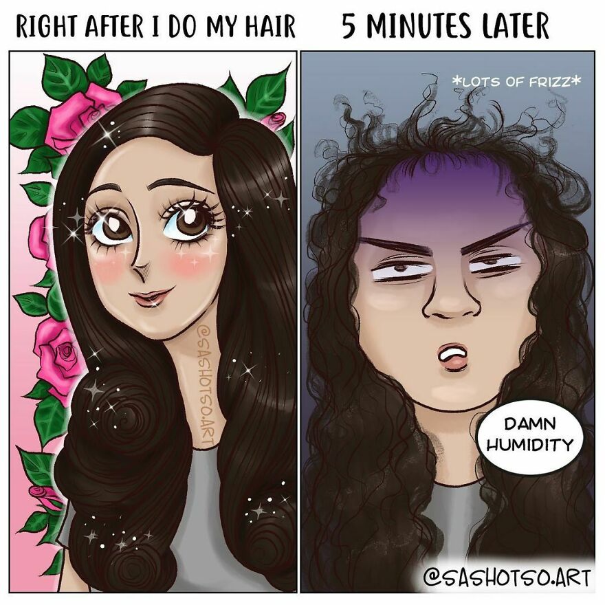 Funny-Comics-Everyday-Life-Relationships-Girl-Problems-Sasha-Tsoysashotso-Art