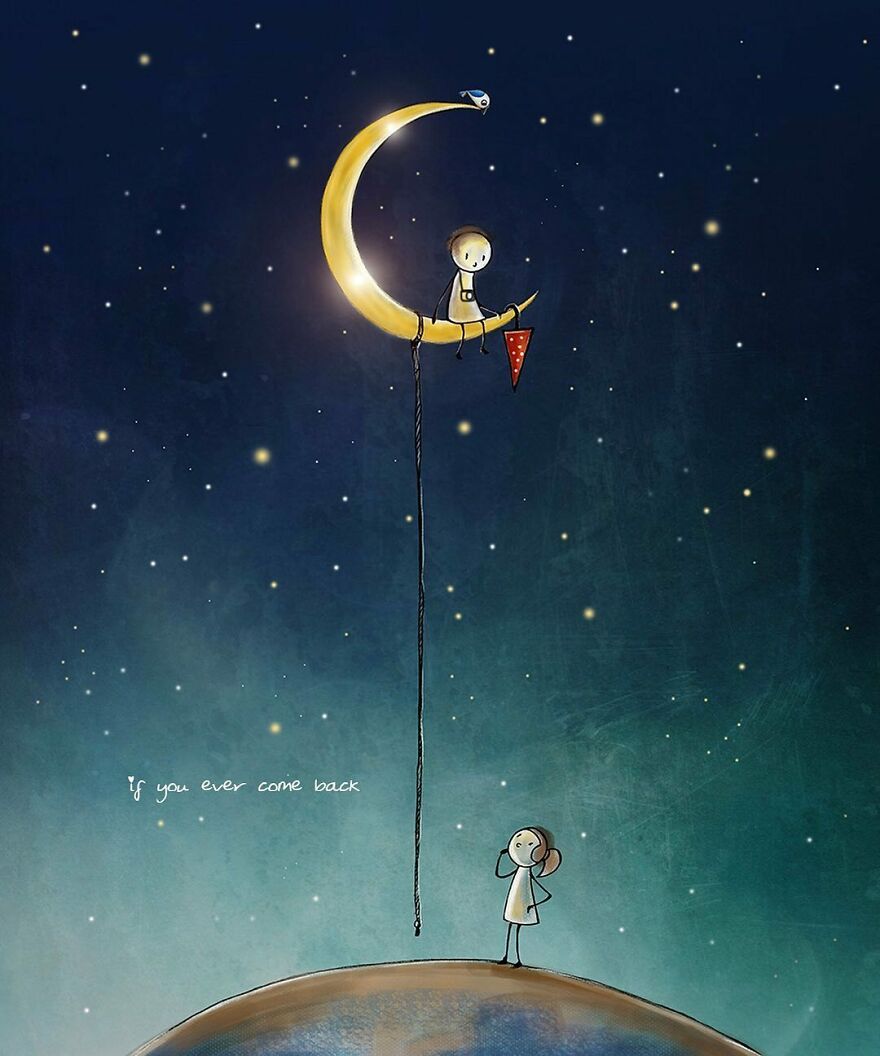 Indian Artist Make Beautiful Surreal Illustrations About Love And Life