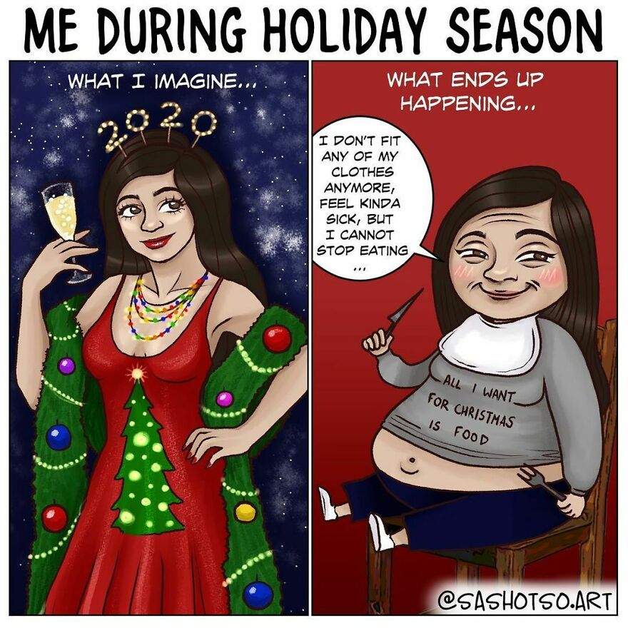 Funny-Comics-Everyday-Life-Relationships-Girl-Problems-Sasha-Tsoysashotso-Art