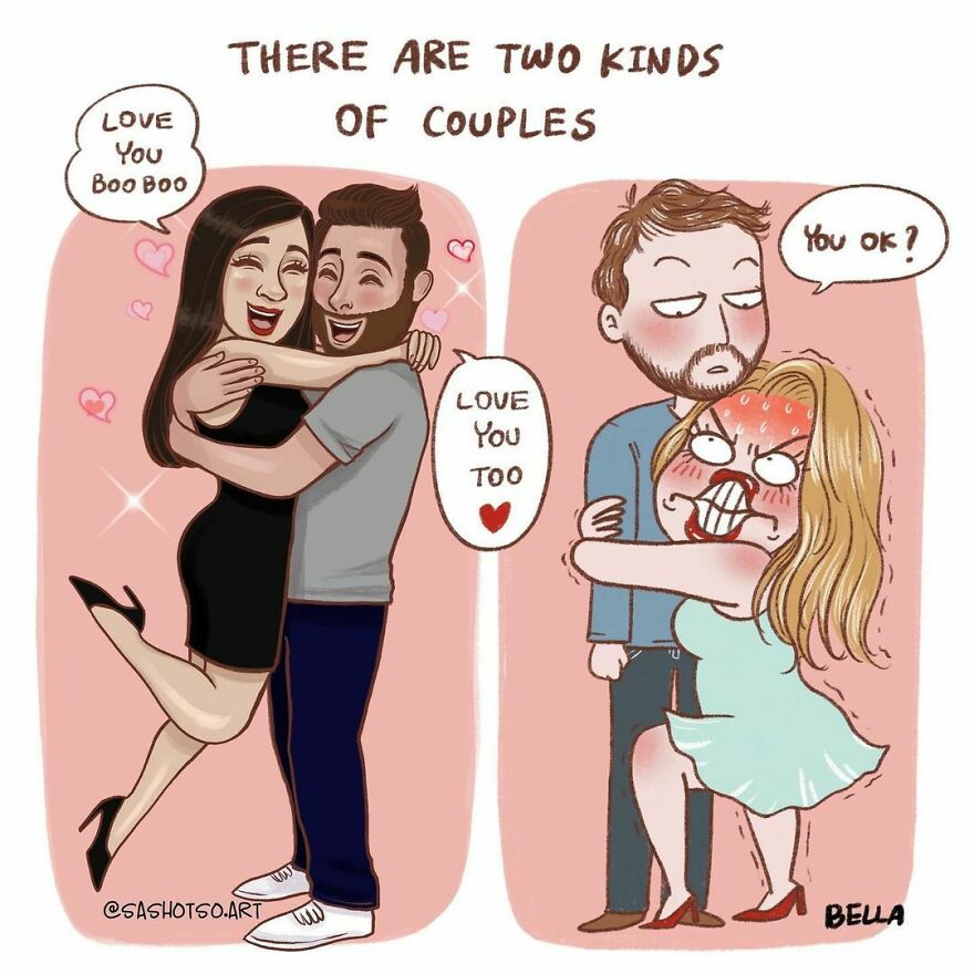 Funny-Comics-Everyday-Life-Relationships-Girl-Problems-Sasha-Tsoysashotso-Art