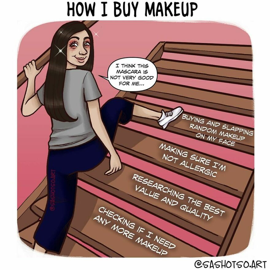 Funny-Comics-Everyday-Life-Relationships-Girl-Problems-Sasha-Tsoysashotso-Art