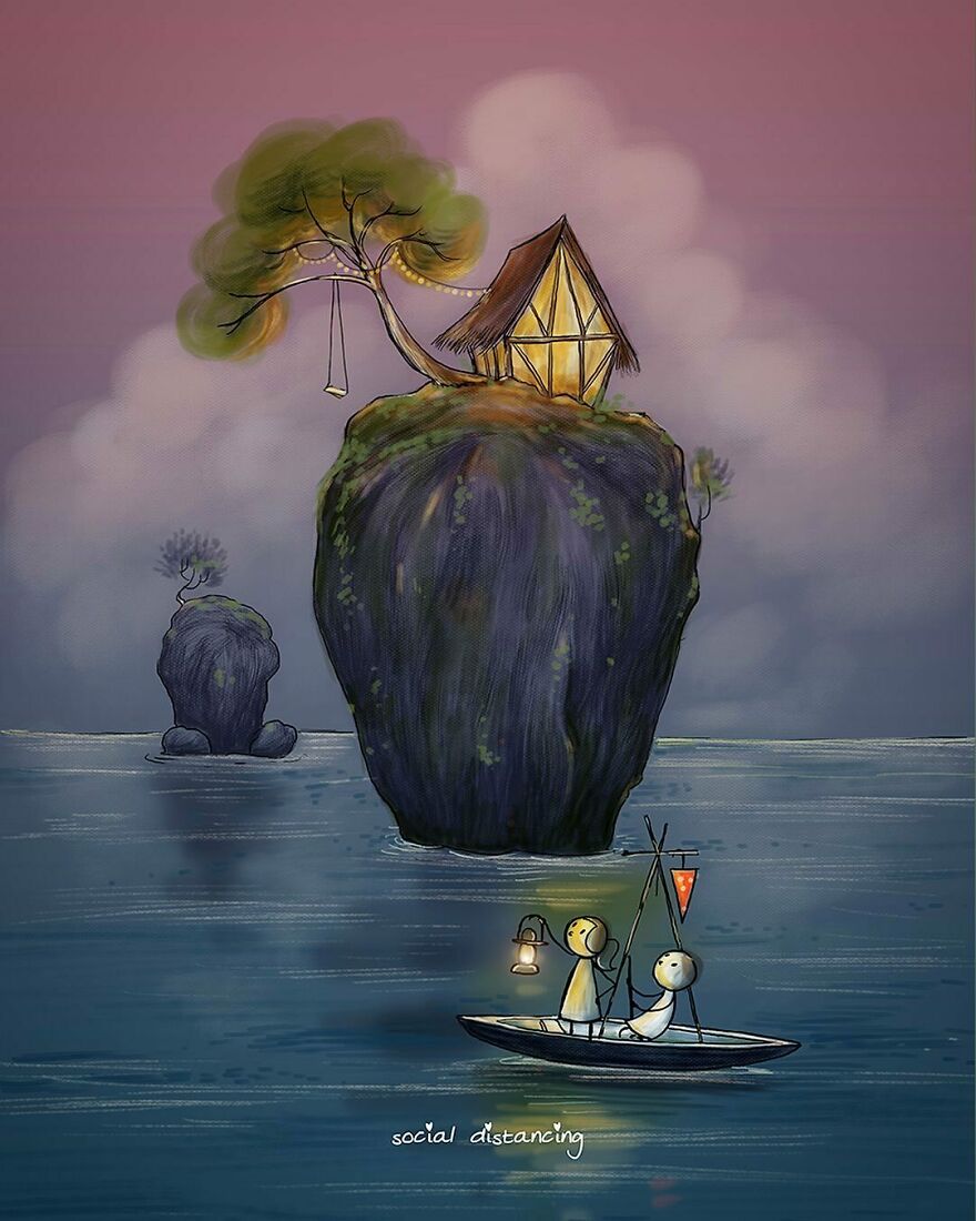 Indian Artist Make Beautiful Surreal Illustrations About Love And Life