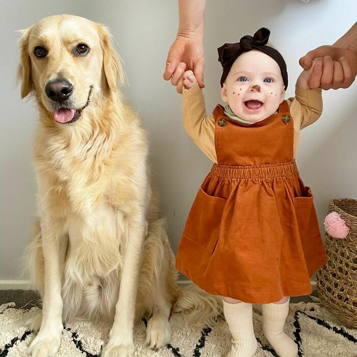 Macy Dressed Up As Slinky From Toy Story, Sorry Darl But I’m The Top Dog In This House. Nice Try Love!