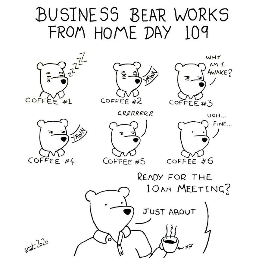 I've Spent The Last Year Drawing A Comic About Working From Home (10 Comics)