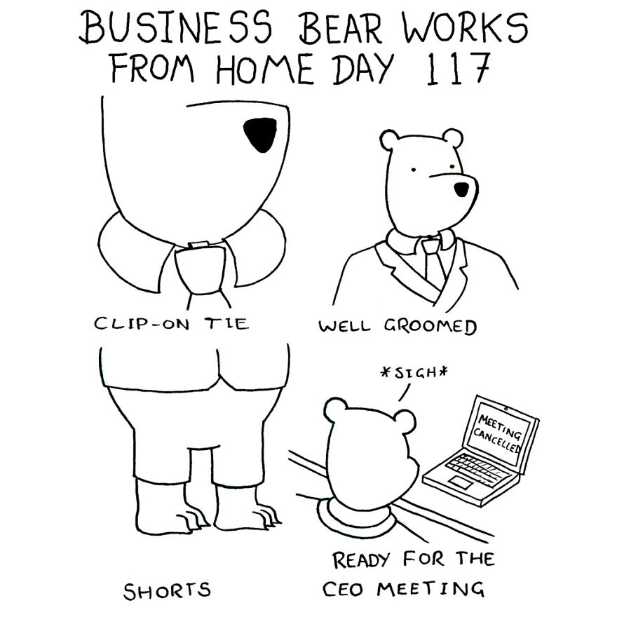 I've Spent The Last Year Drawing A Comic About Working From Home (10 Comics)