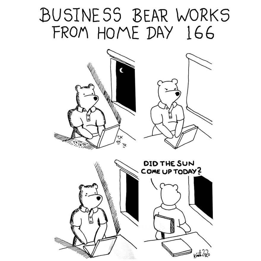 I've Spent The Last Year Drawing A Comic About Working From Home (10 Comics)