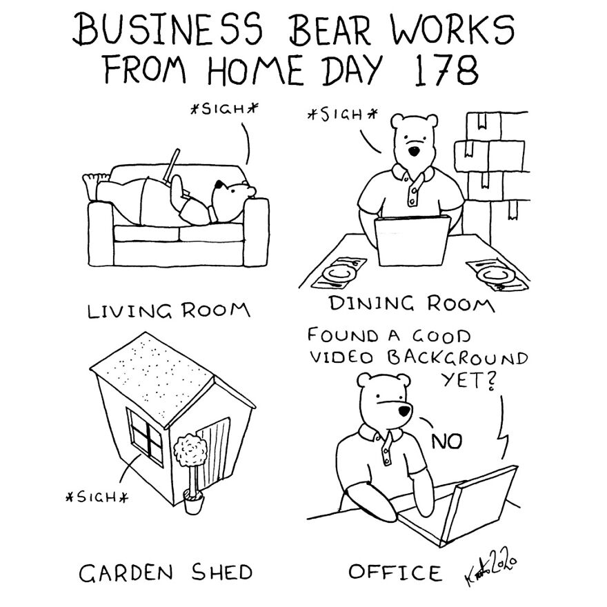I've Spent The Last Year Drawing A Comic About Working From Home (10 Comics)