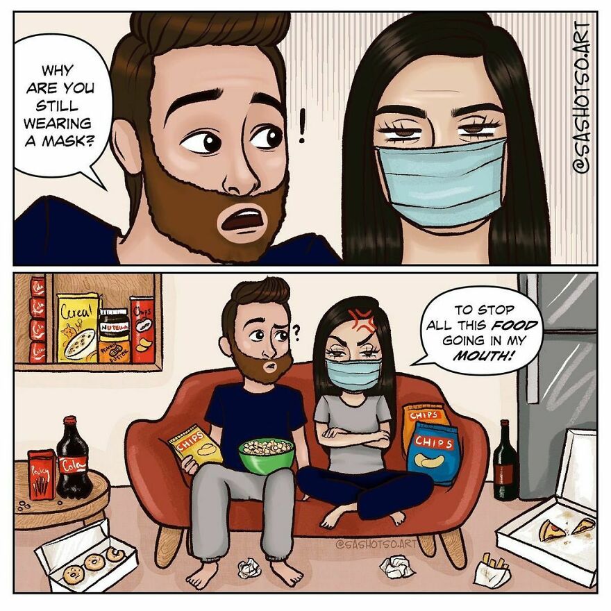 Funny-Comics-Everyday-Life-Relationships-Girl-Problems-Sasha-Tsoysashotso-Art