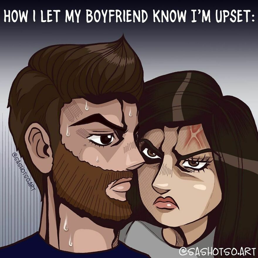 Funny-Comics-Everyday-Life-Relationships-Girl-Problems-Sasha-Tsoysashotso-Art