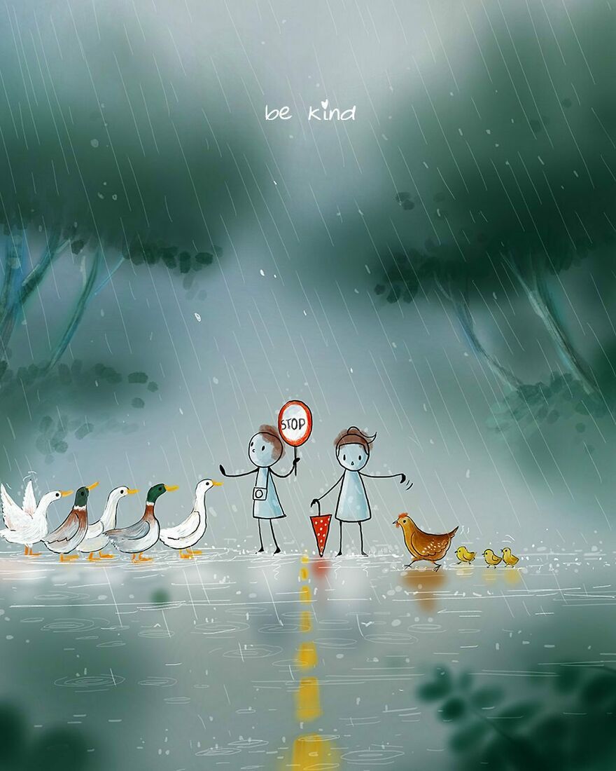 Indian Artist Make Beautiful Surreal Illustrations About Love And Life