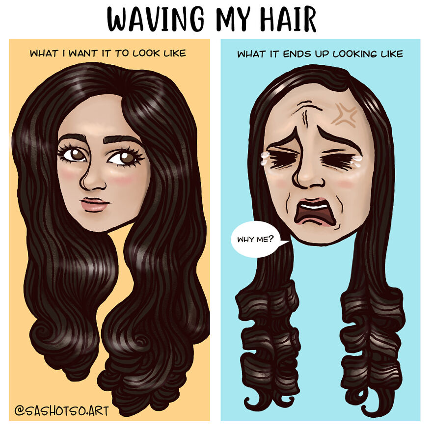 Funny-Comics-Everyday-Life-Relationships-Girl-Problems-Sasha-Tsoysashotso-Art