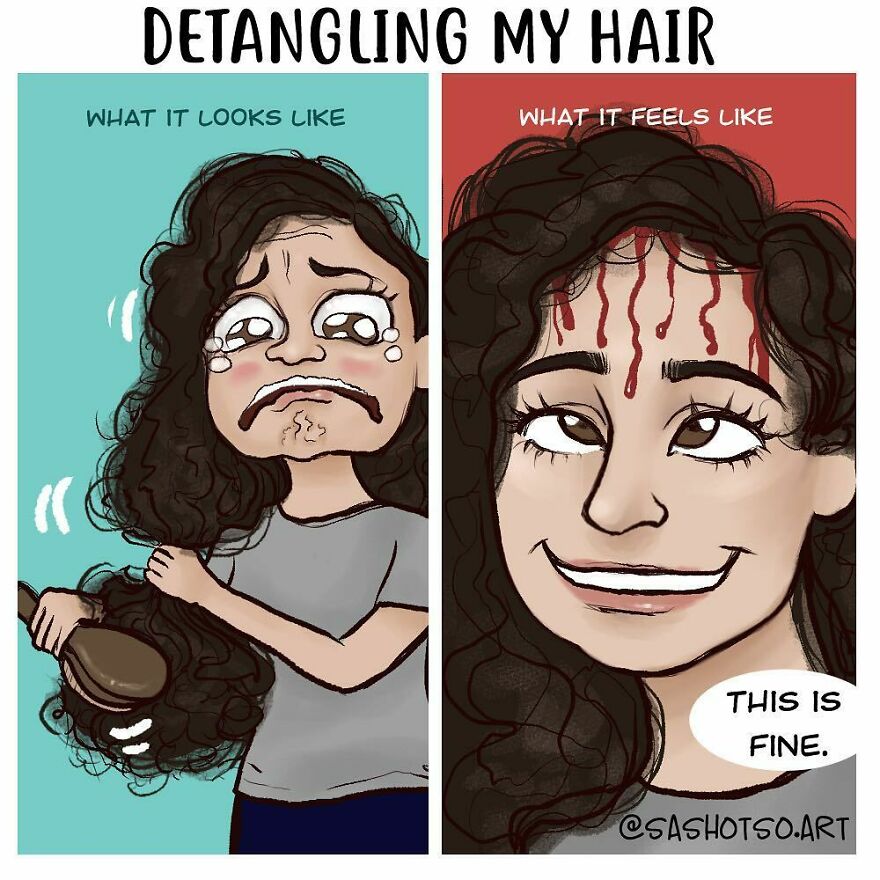 Funny-Comics-Everyday-Life-Relationships-Girl-Problems-Sasha-Tsoysashotso-Art