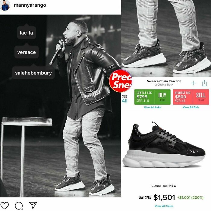 It’s A Vibe With Preacher Manny Arango In These Cloudy Versace X 2 Chainz Collabs. $1,501