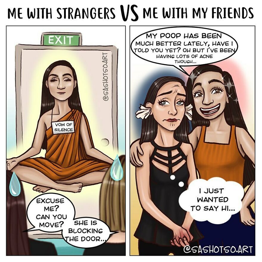 Funny-Comics-Everyday-Life-Relationships-Girl-Problems-Sasha-Tsoysashotso-Art