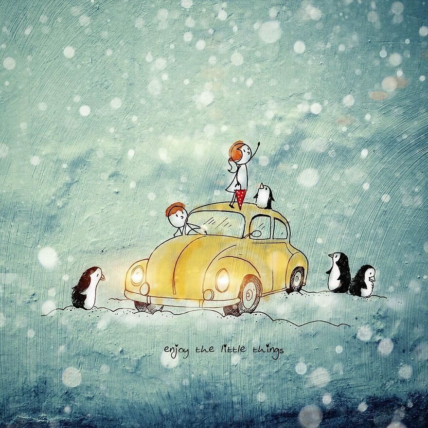 Indian Artist Make Beautiful Surreal Illustrations About Love And Life