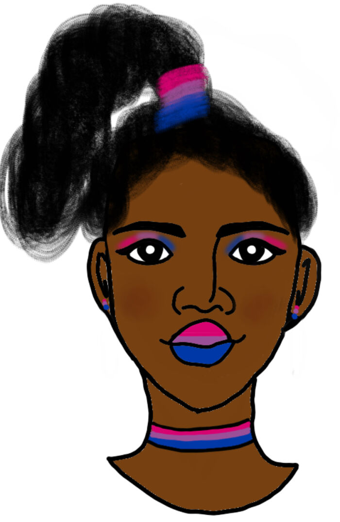 Here’s The Bisexual Pride Flag As A Person!