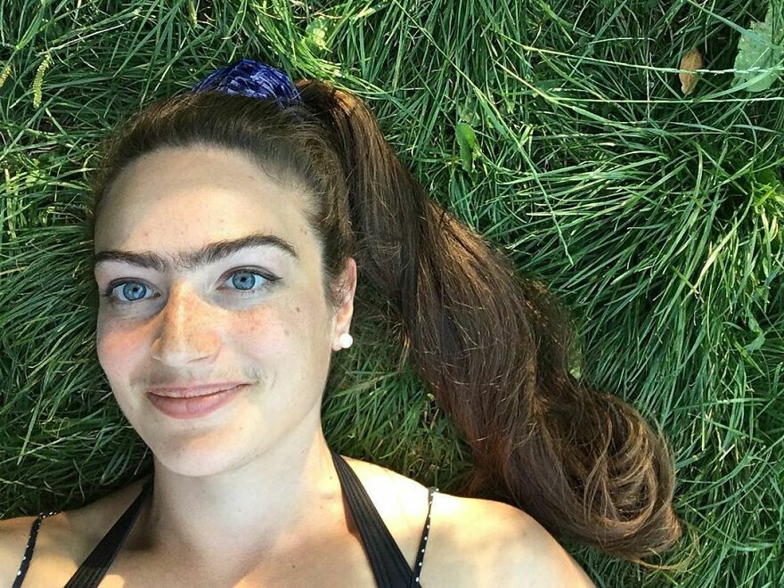 Woman Refuses To Shave Moustache Or Unibrow And Instead Embraces It Woman Refuses To Shave Moustache Or Unibrow And Instead Embraces It