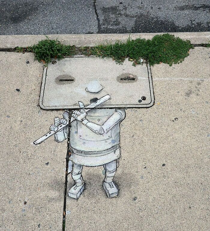 Artist Manages To Extract Life From The Streets And Walls In An Improvised And Joyful Way (New Pics)