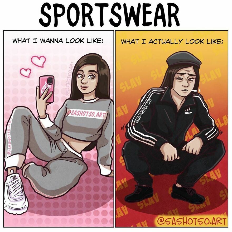 Funny-Comics-Everyday-Life-Relationships-Girl-Problems-Sasha-Tsoysashotso-Art