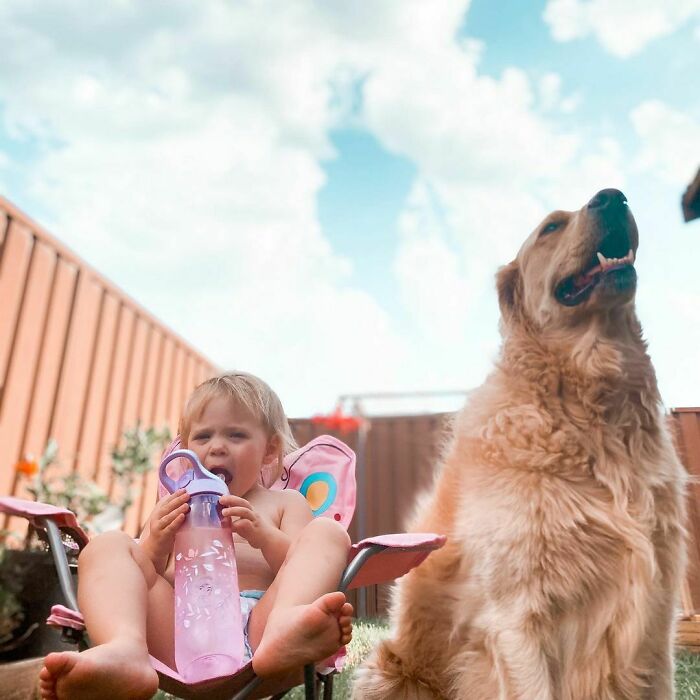 What A Ripper Of A Day. The Humidity Isn’t Great For Both Of Our Hair As You Can Tell