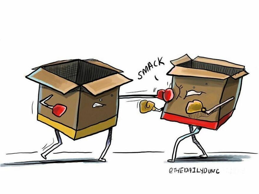 Boxing Boxes. You’re Welcome. 📦 🥊 #thedailydunc