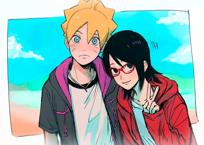 Boruto And Sarada Aka Me And Meh Girl