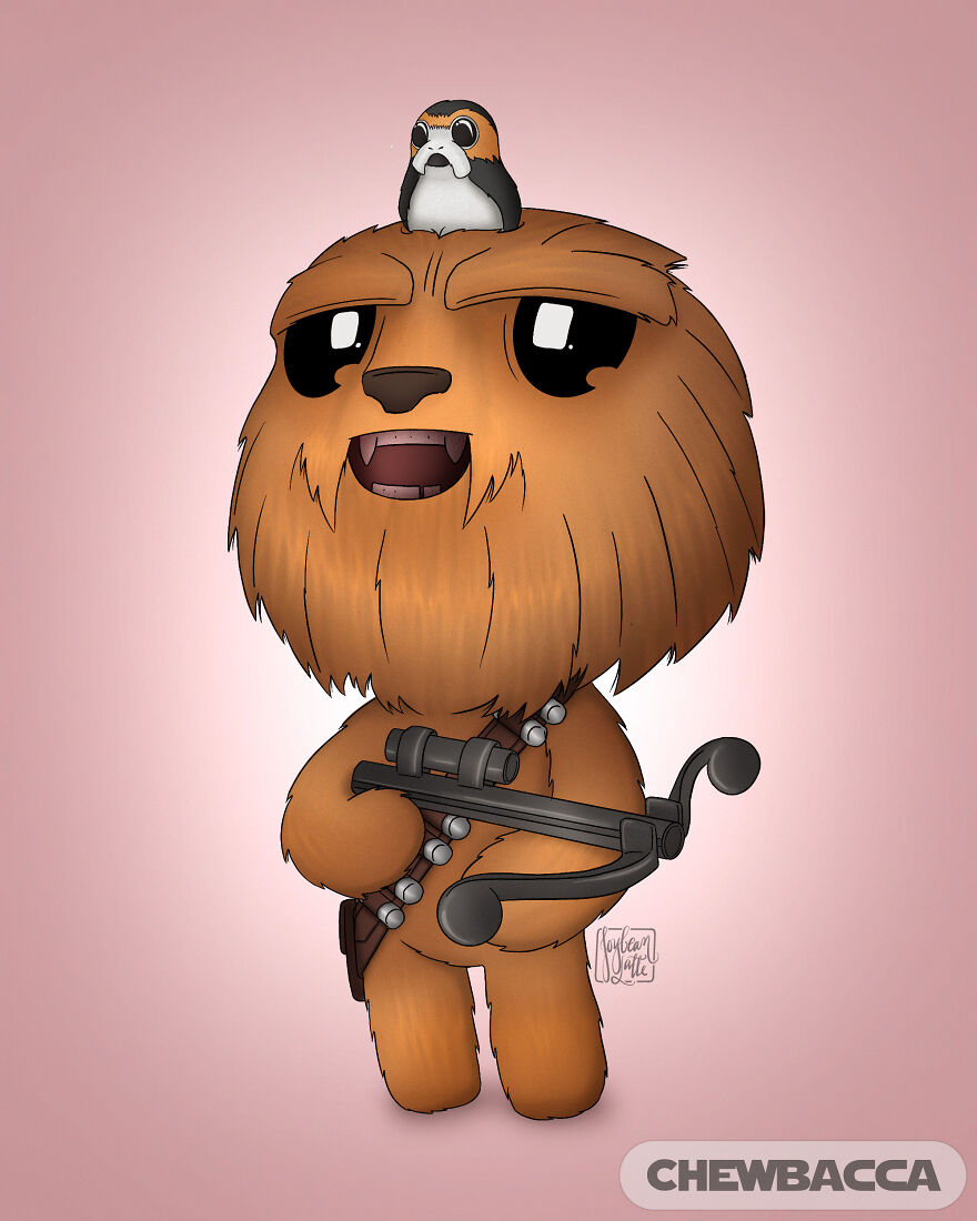 Chewbacca & Porg