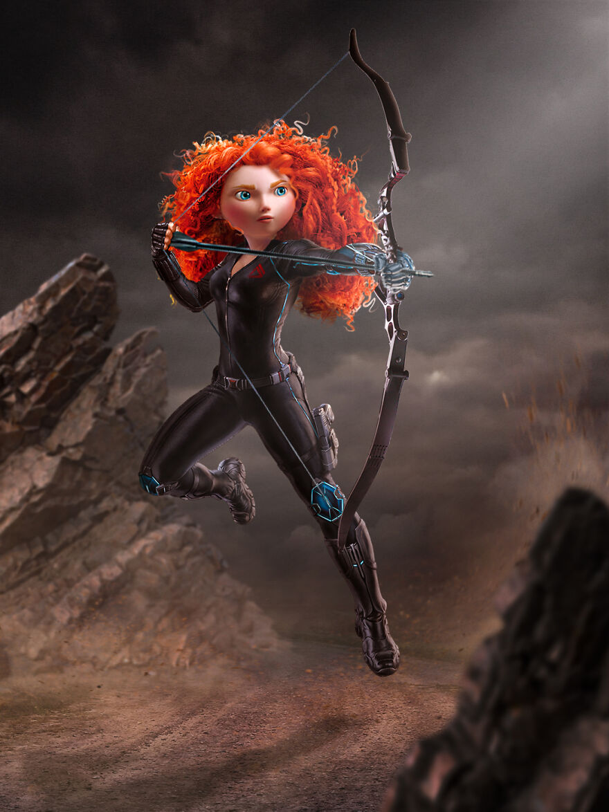 Black Widow And Merida