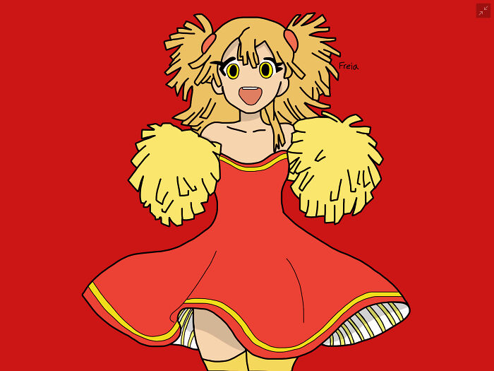 I Had Some Inspiration From The Internet, But Here Is Freia The French Fry Human.