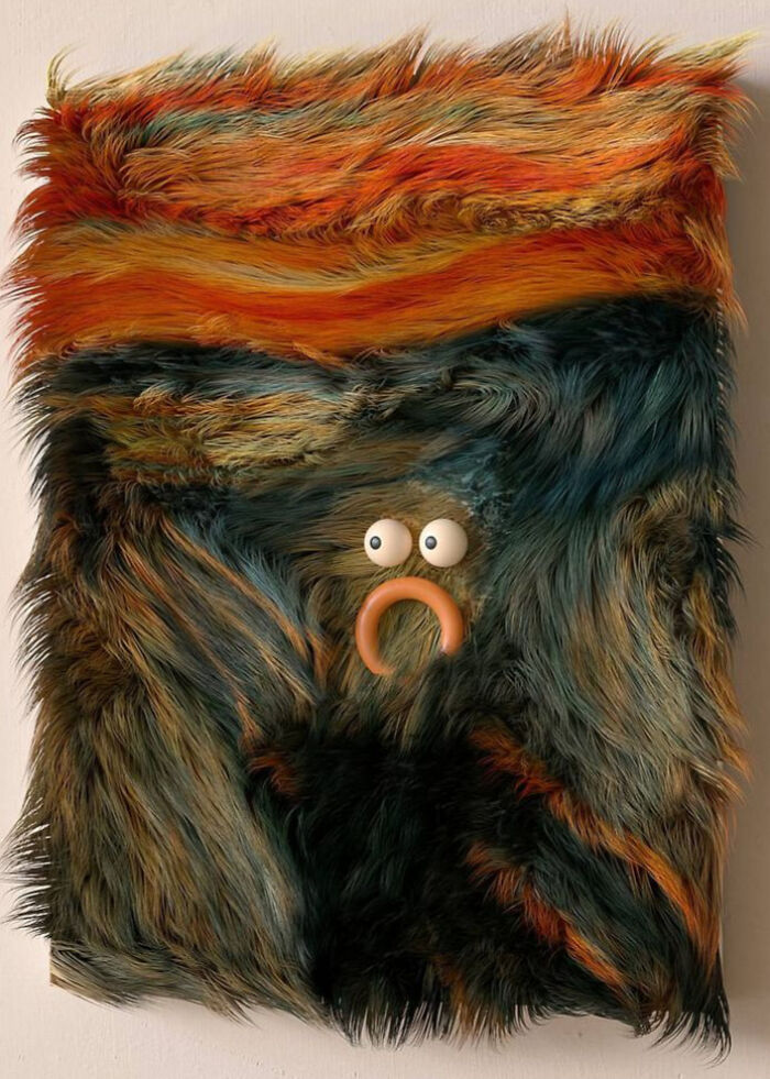 Artist Transforms Famous Paintings Into Realistic 3D Furry Artworks Artist Transforms Famous Paintings Into Realistic 3D Furry Artworks