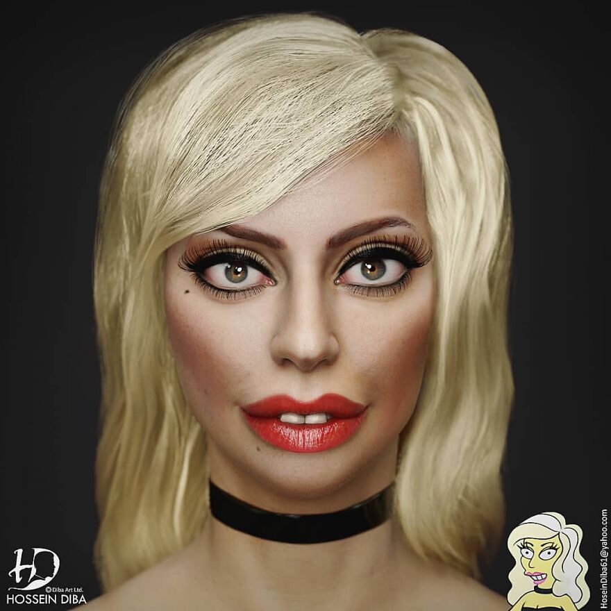 Lady Gaga From The Simpsons