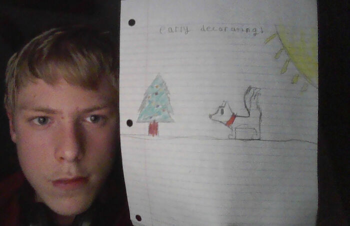 My Comic Dog, Jackson (I Forgot To Crop My Face Out ;-; )