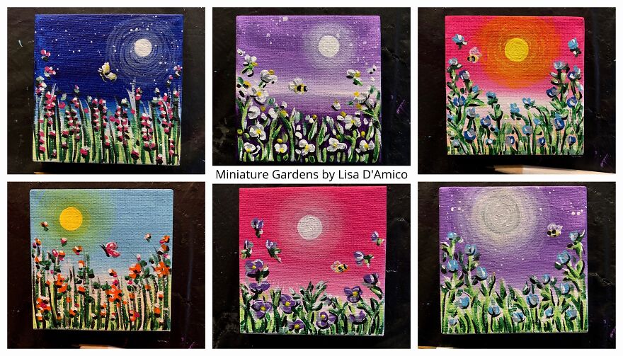 During The Pandemic Winter, I Painted A Miniature Garden