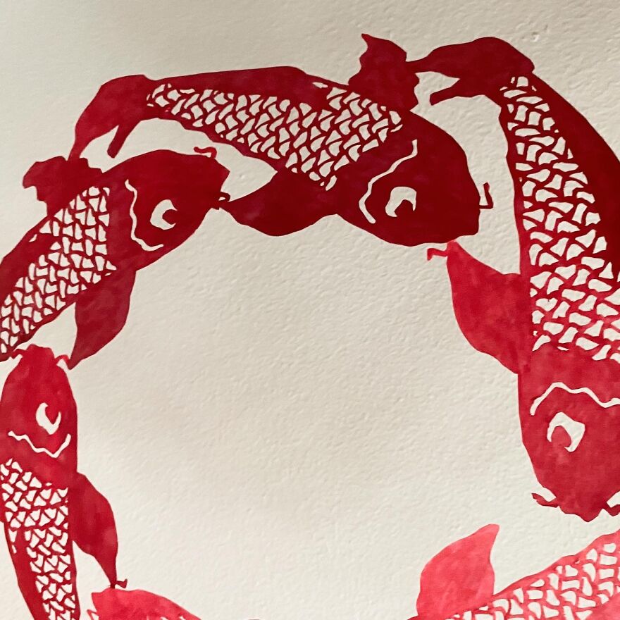 Artist Hand Cut This With Scissors