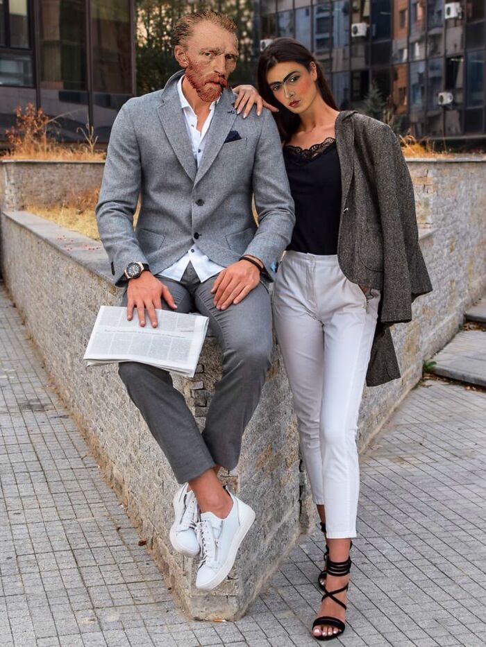 Mona Lisa, Frida Kahlo & Vincent Van Gogh : Nowadays, Outside The Frame