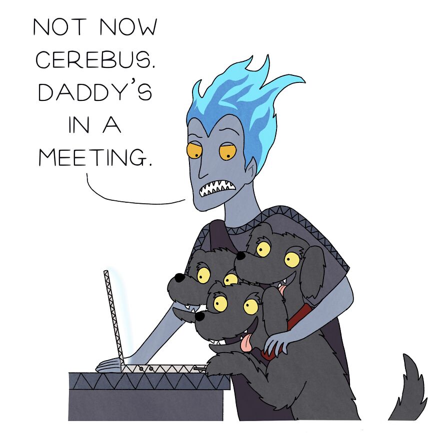 Hades' Dog Causing Mayhem In The Background