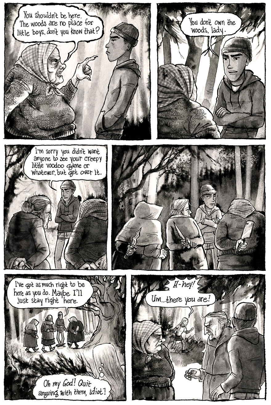 I'm Creating A Dark Comic Series That's Full Of Creepy Small-Town Secrets (Part 2 Of My Horror Webcomic)