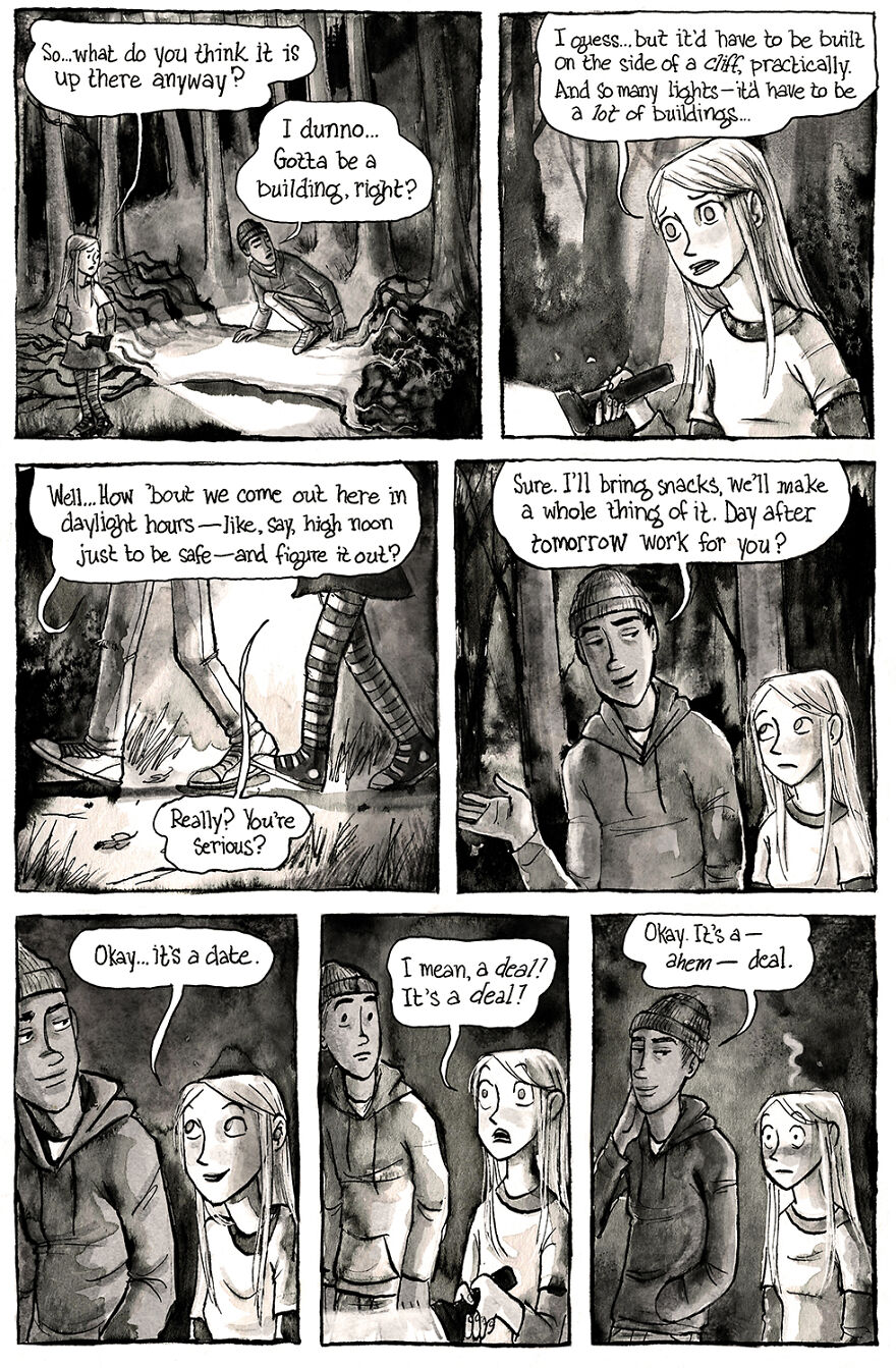 I'm Creating A Dark Comic Series That's Full Of Creepy Small-Town Secrets (Part 2 Of My Horror Webcomic)