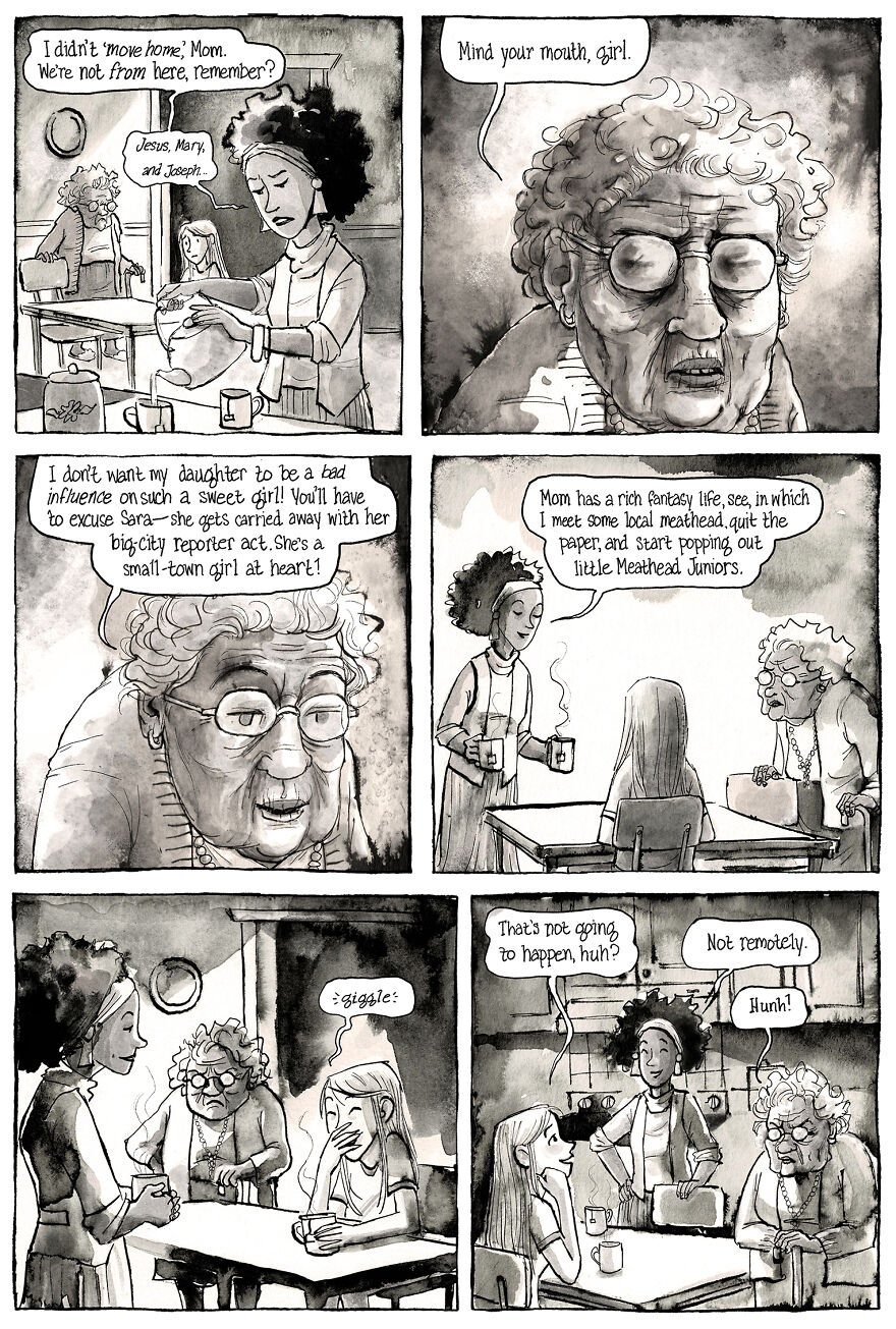 I'm Creating A Dark Comic Series That's Full Of Creepy Small-Town Secrets (Part 2 Of My Horror Webcomic)